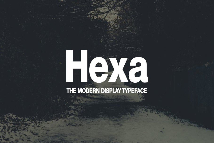Przykład czcionki Hexa